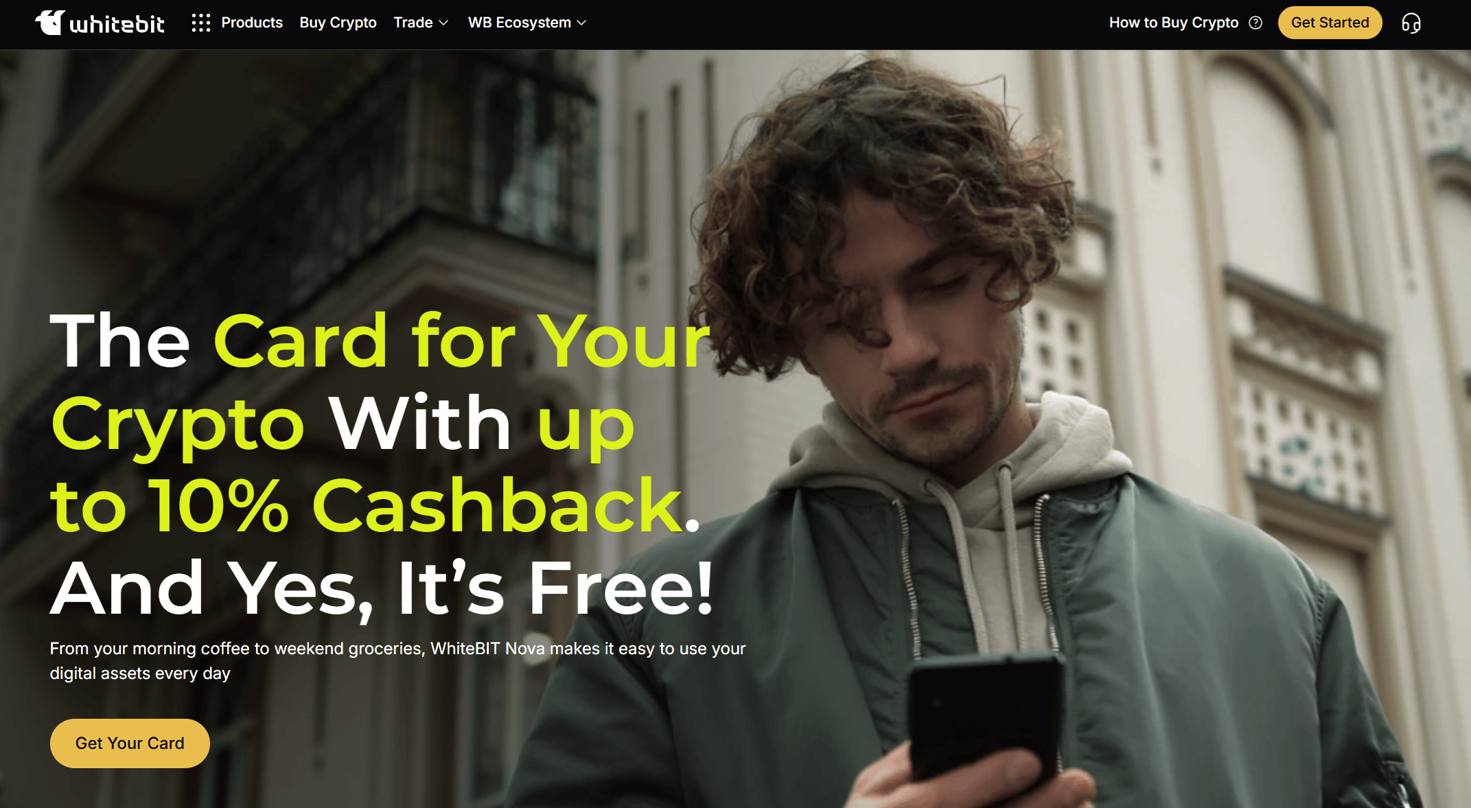 WhiteBIT Nova Debit Card ve BTC cashback özellikleri